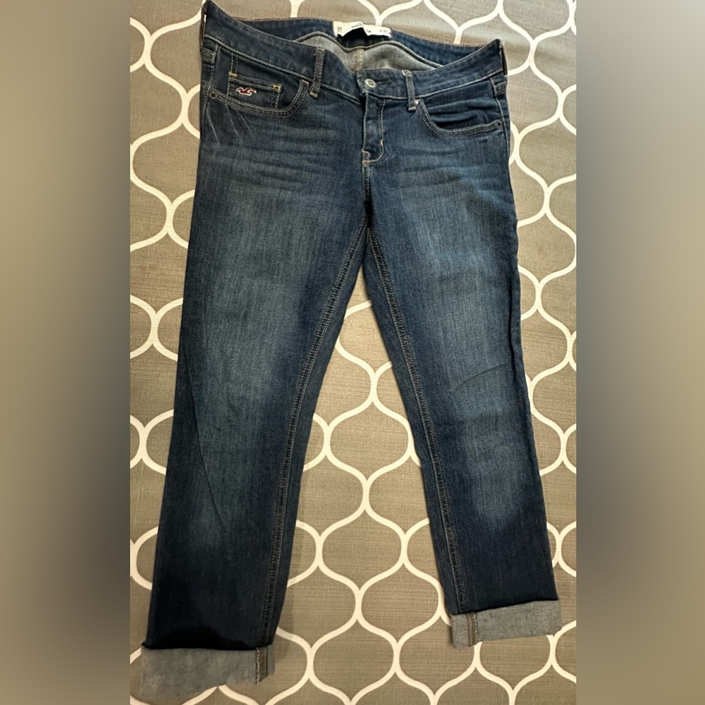 Hollister Crop Jeans with Cuffs 5R W27 L33